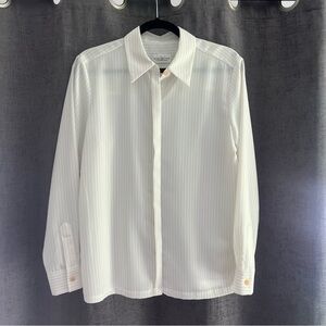 VINTAGE Villager by Liz Claiborne pinstripe shirt
